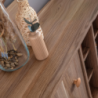 Madia Dolce rovere miele con 2 ante, 3 cassetti e vani a giorno