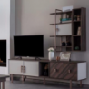 Base porta TV Merlin legno Mozambik 4 ante e vano a giorno