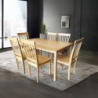 Tavolo Dori in legno rovere 140x80 cm design moderno