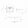 Mobile lavatoio 60 cm Bianco | levante shop