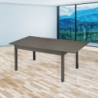 Tavolo allungabile Firenze rovere grafite 120x80 moderno
