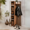 Mobile ingresso Medan 42A cannettato quercia antracite con specchio