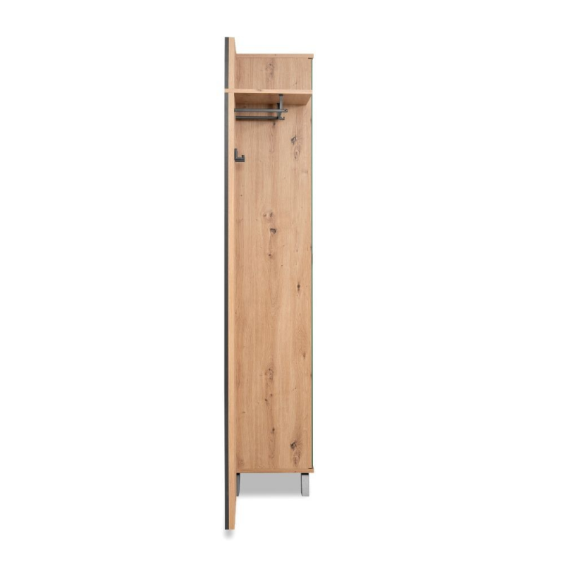 Mobile ingresso Medan 42A cannettato quercia antracite con specchio