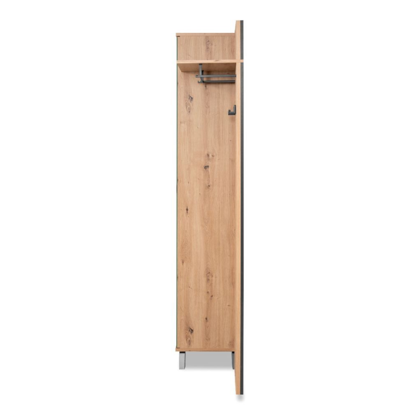 Mobile ingresso Medan 42A cannettato quercia antracite con specchio