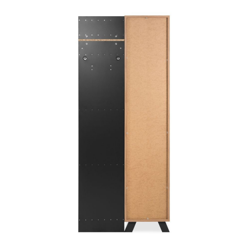 Mobile ingresso Medan 42A cannettato quercia antracite con specchio