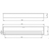 Bruciatore per camino a bioetanolo biocamino in acciaio inox 7 lt 91,5X18,7XH9,5 cm