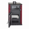 Stufa A Legna Con Forno 27,6Kw Termostufa boiler 38lt Elsa Beige