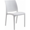 Sedia set 4 pz in resina impilabile made in Italy design per interno esterno SOFIA Bianca