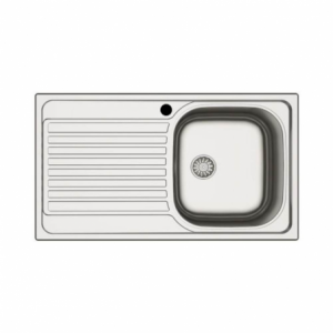 Lavello incasso cucina MP861VSX acciaio 86x50 cm vasca e gocciolatoio