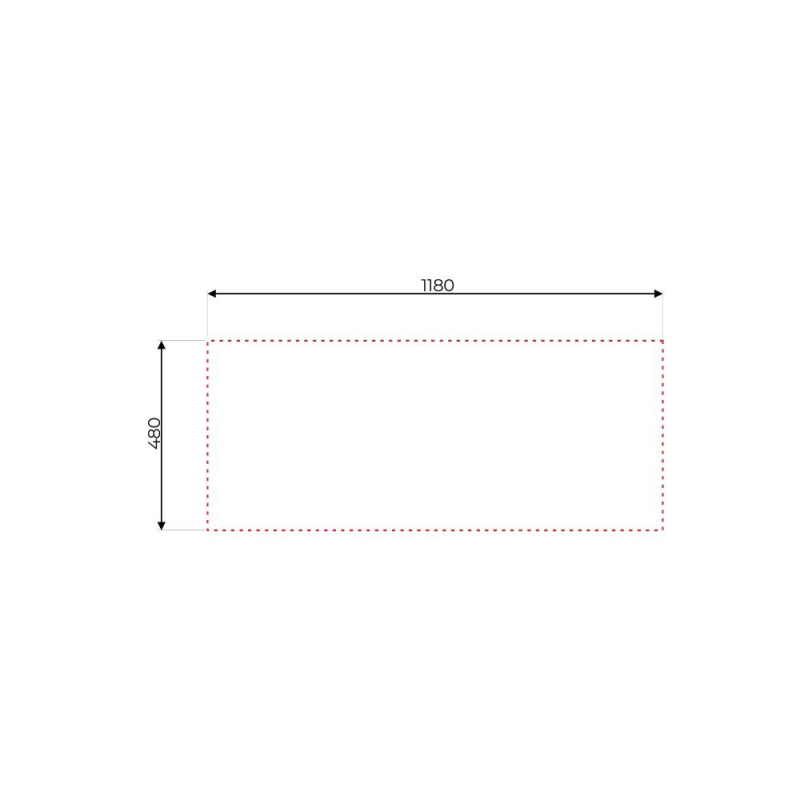 Lavello appoggio 50 Series 120x50 cm SA127 sinistro