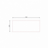 Lavello appoggio 50 Series 120x50 cm SA127 sinistro