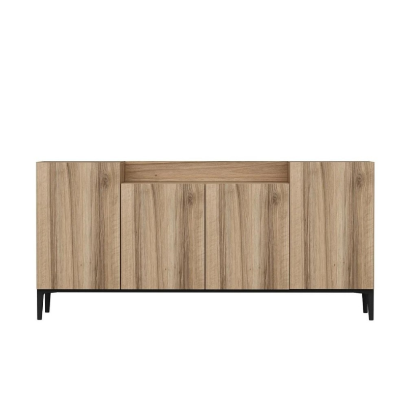 Madia Ellaria 4 ante noce 160x42x75h design moderno e capiente