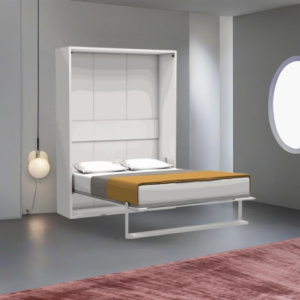 Letto matrimoniale a scomparsa Loft bianco 160x200 salvaspazio