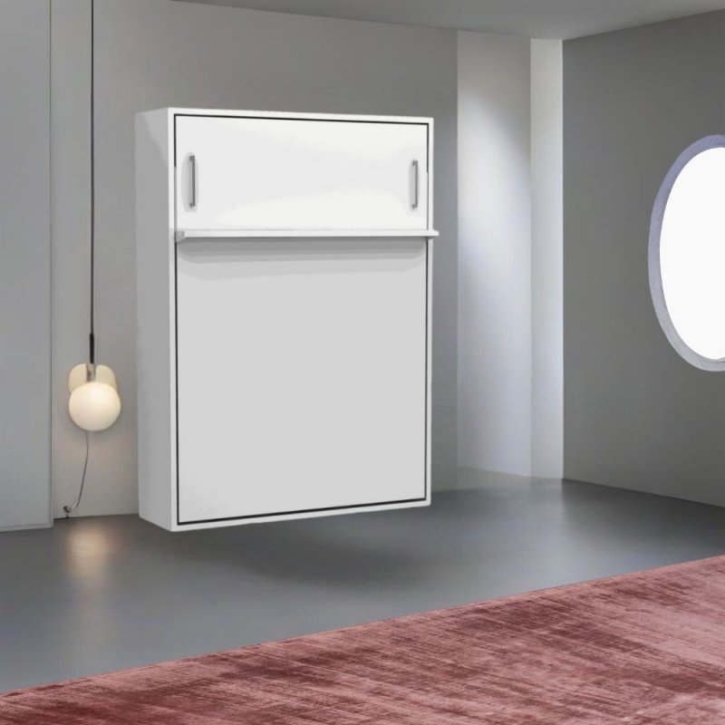 Letto matrimoniale a scomparsa Loft bianco 160x200 salvaspazio