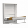 Letto matrimoniale a scomparsa Loft bianco 160x200 salvaspazio
