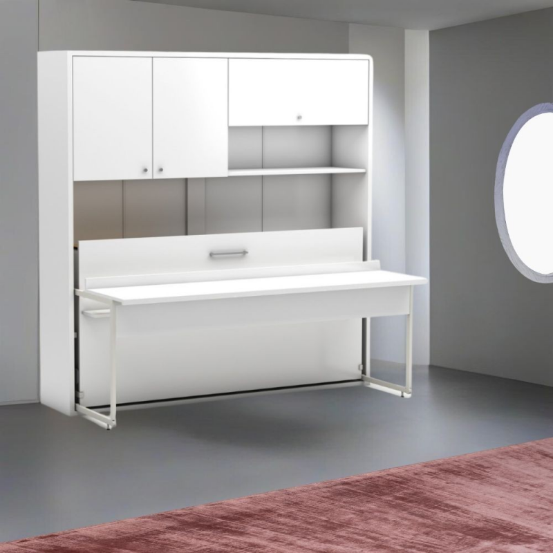 Mobile multiuso Nitro con letto a scomparsa e scrivania estraibile