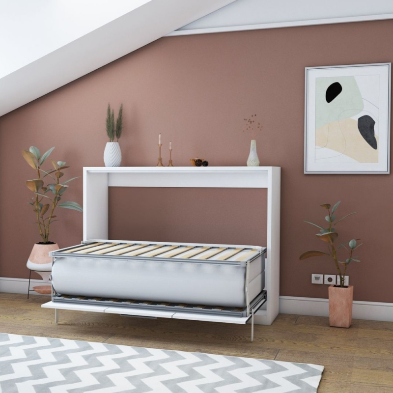 Letto matrimoniale a scomparsa Capsule bianco 160x200 salvaspazio