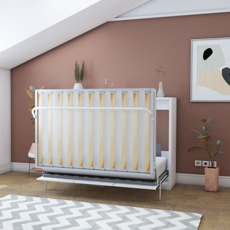 Letto matrimoniale a scomparsa Capsule bianco 160x200 salvaspazio