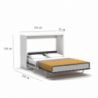 Letto matrimoniale a scomparsa Capsule bianco 160x200 salvaspazio