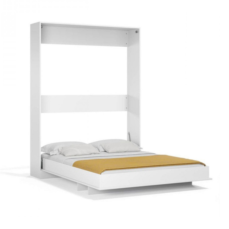 Letto matrimoniale estraibile Primer bianco salvaspazio moderno