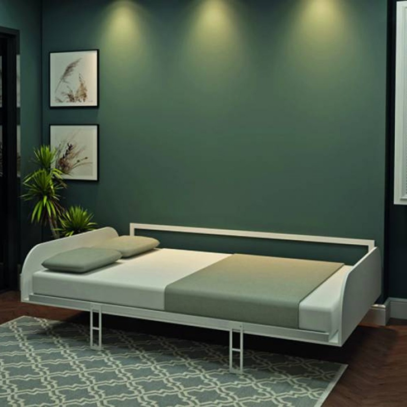 Letto matrimoniale a scomparsa Simple orizzontale bianco 160