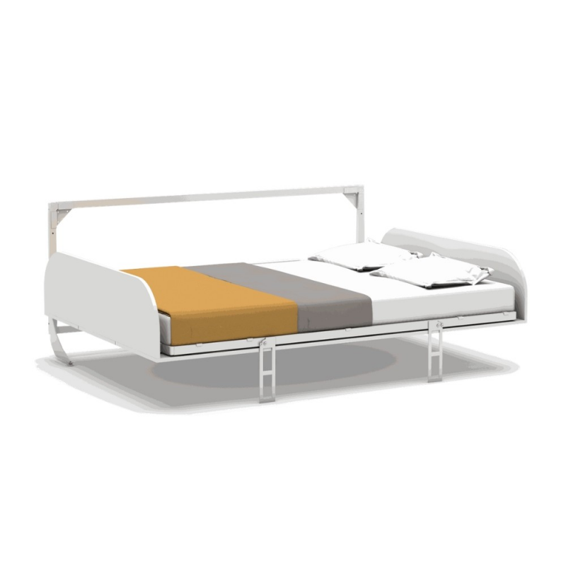 Letto matrimoniale a scomparsa Simple orizzontale bianco 160