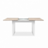 Tavolo allungabile Houston 80B bianco sabbia 120x75x80 cm moderno