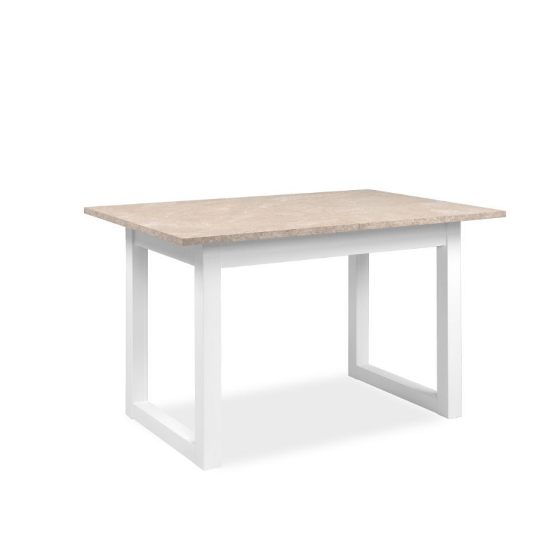 Tavolo allungabile Houston 80B bianco sabbia 120x75x80 cm moderno