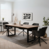 Tavolo allungabile Denver 80C quercia antracite 200x75x90 cm