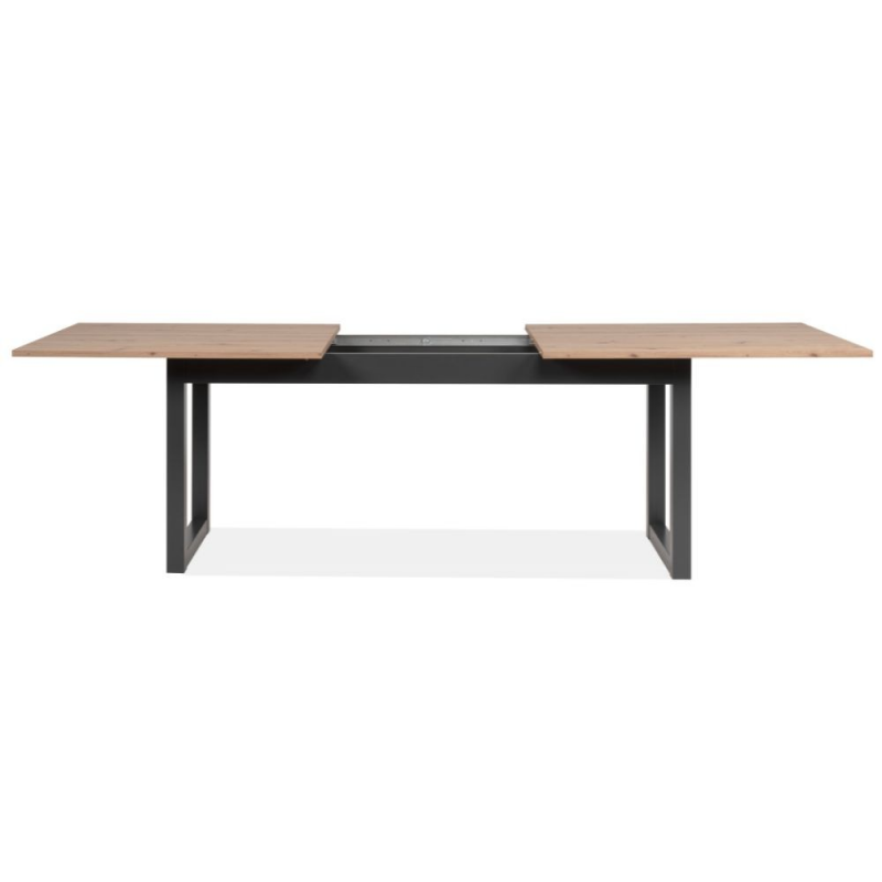 Tavolo allungabile Denver 80C quercia antracite 200x75x90 cm