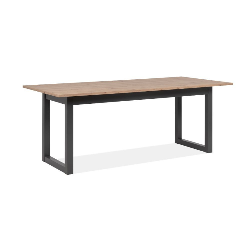 Tavolo allungabile Denver 80C quercia antracite 200x75x90 cm