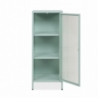 Vetrina Milton 01A acciaio laminato verde menta anta vetro