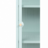 Vetrina Milton 01A acciaio laminato verde menta anta vetro