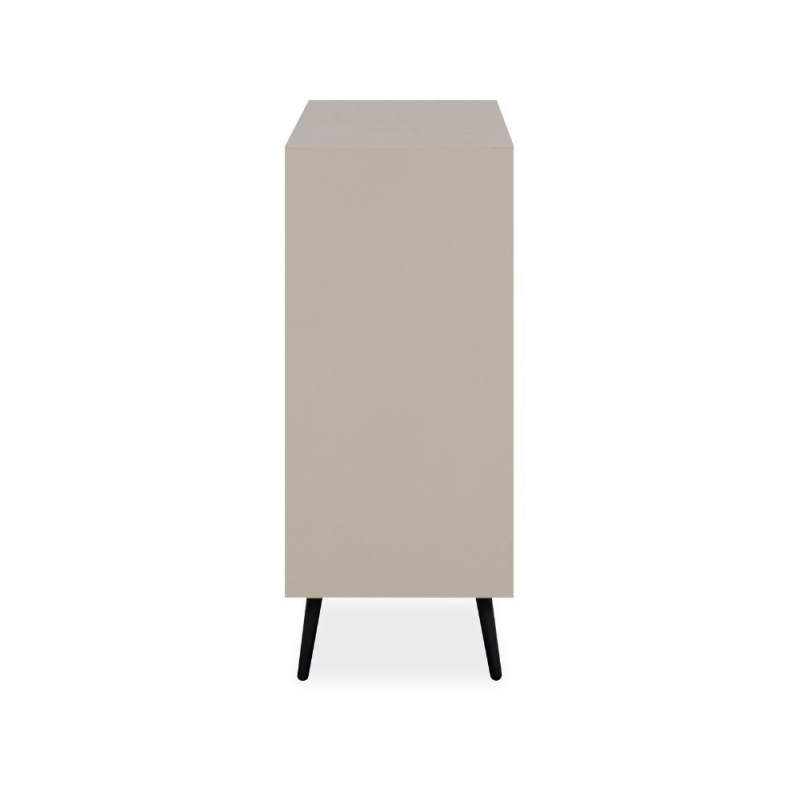 Madia Arona 01B 2 ante 3 cassetti nero sabbia moderna 160cm