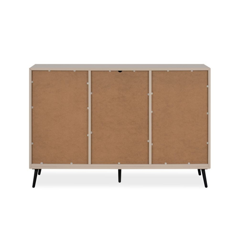 Madia Arona 01B 2 ante 3 cassetti nero sabbia moderna 160cm