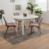 Tavolo rotondo allungabile Coburg 100 bianco – Praticità e stile