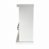 Camino a bioetanolo Stoccolma legno bianco L75xP24xH68 cm