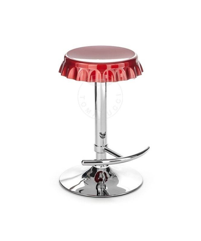 Sgabelli bar a forma di tappo - set da 2 rosso