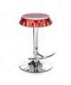 Sgabelli bar a forma di tappo - set da 2 rosso