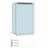 Congelatore verticale Daya 168L 4 cassetti classe E bianco