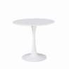 Tavolino Derek bianco opaco 120x73 cm fisso moderno e robusto