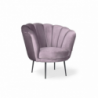 Poltrona Orel velluto glicine classica elegante casa