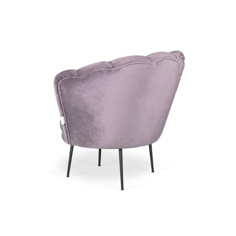 Poltrona Orel velluto glicine classica elegante casa