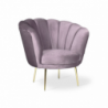 Poltrona Orel velluto glicine classica elegante casa