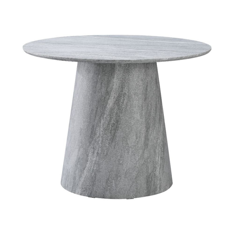Tavolo tondo Ben cemento 100x100x75,5 cm moderno e robusto