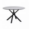 Tavolo tondo Logan cemento Ø120xH76,5 cm gambe metallo nero