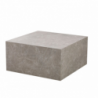 Tavolino da salotto Lola effetto marmo beige 80x80x40 cm moderno