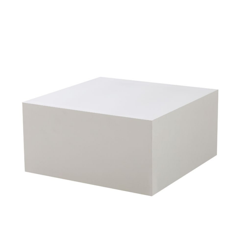 Tavolino da salotto Lola bianco 80x80x40 cm moderno e versatile