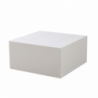 Tavolino da salotto Lola bianco 80x80x40 cm moderno e versatile