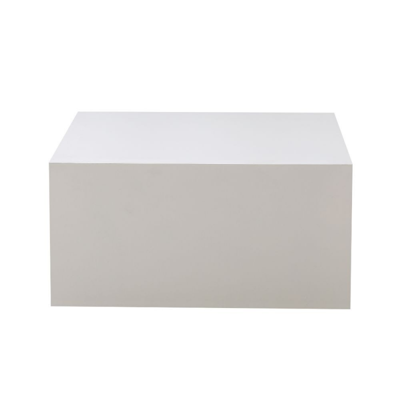 Tavolino da salotto Lola bianco 80x80x40 cm moderno e versatile